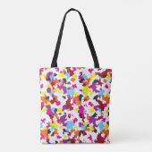 Kleurrijk Kristallijn Onregelmatig Abstract Patroo Tote Bag (Achterkant)