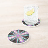 Kleurrijk kruis van Christus Onderzetter (Zijkant)