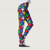 Kleurrijk kruispatroon leggings (Rechts)