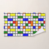 Kleurrijk kruiswoord bad handdoek (Handdoek)