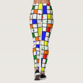 Kleurrijk kruiswoord leggings (Achterkant)