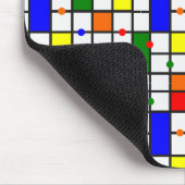 Kleurrijk kruiswoord muismat (Hoek)