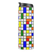 Kleurrijk kruiswoord thermosbeker (Geroteerd rechts)