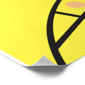 Kleurrijk kubisme: Vrouw portretkunst. Poster (Hoek)