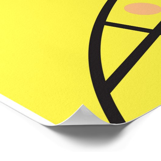 Kleurrijk kubisme: Vrouw portretkunst. Poster (Hoek)