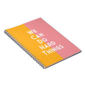 Kleurrijk kunnen wij hard dingen doen Notitieboek (Rechterzijde)