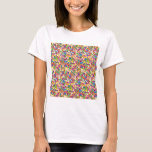 Kleurrijk Kunst T-Shirt Krachtige Creatieve Mode