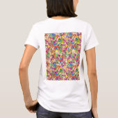Kleurrijk Kunst T-Shirt | Krachtige Creatieve Mode (Achterkant)
