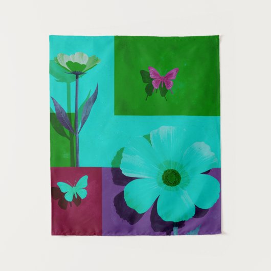 Kleurrijk Kunst Tapijt Wandkleed (Voorkant)