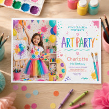 Kleurrijk Kunstfeestje voor Kinderen 6e Verjaardag