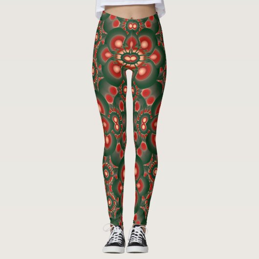 Kleurrijk kunstontwerp leggings (Voorkant)