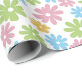 Kleurrijk kunstpatroon voor de zomerverfklever cadeaupapier (Rol Hoek)