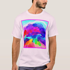 Kleurrijk kunstpatroonontwerp. Bestel nu T-shirt