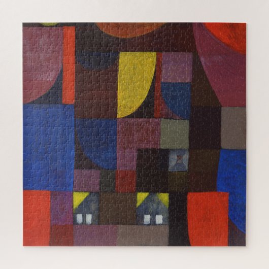 Kleurrijk kunstwerk legpuzzel (Verticaal)