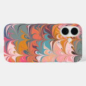 Kleurrijk Kunstzinnig Abstract Marmer Wervelend On Case-Mate iPhone Case (Achterkant (horizontaal))
