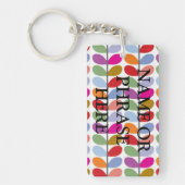 kleurrijk kunstzinnig sleutelhanger (Voorkant)