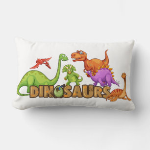 Kleurrijk kussen met dinosaurus voor kinderen