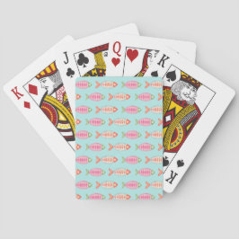 Kleurrijk Kust Zomer Vis Patroon Pokerkaarten