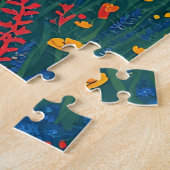 Kleurrijk kustdorp legpuzzel (Zijkant)