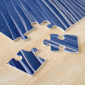 Kleurrijk kustdorp legpuzzel (Zijkant)