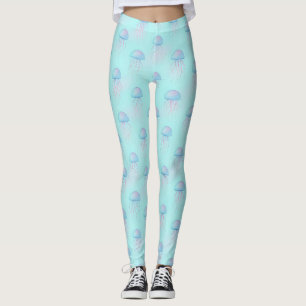 Kleurrijk Kwallenpatroon – Onderwater Zeeleven Leggings