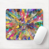 Kleurrijk laag poly muismat (Met muis)