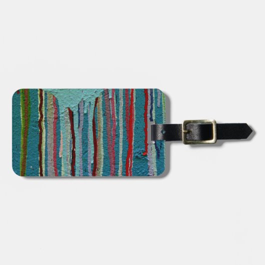 Kleurrijk label. bagagelabel (Voorkant horizontaal)