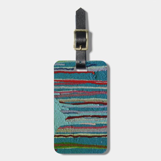 Kleurrijk label. bagagelabel (Voorkant verticaal)