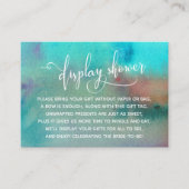 Kleurrijk Label voor Abstract beeldscherm met Wate Informatiekaartje (Voorkant)