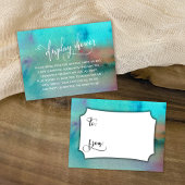 Kleurrijk Label voor Abstract beeldscherm met Wate Informatiekaartje