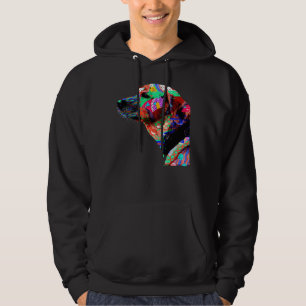 Kleurrijk labrador werk hoodie