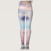 Kleurrijk landschap leggings (Voorkant)