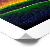 Kleurrijk landschap ochtendlicht nieuw jaar kunst poster (Hoek)