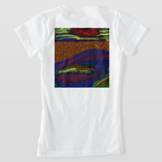 Kleurrijk Landschap T-shirt (Laag Achter)