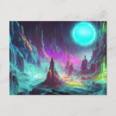 Kleurrijk landschap van Fantasy | Alien World Briefkaart (Voorkant)
