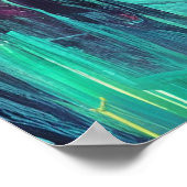 Kleurrijk landschap van Fantasy | Alien World Poster (Hoek)