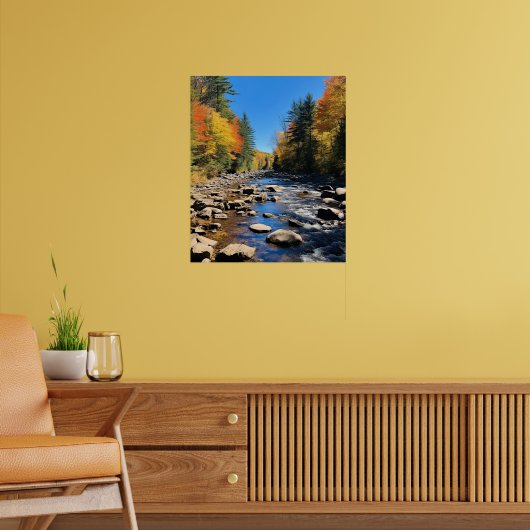 Kleurrijk landschap van New England Poster (Woonkamer 2)