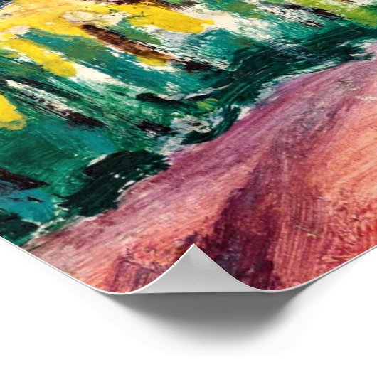 Kleurrijk landschapsschildering poster (Hoek)