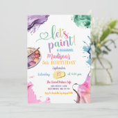 Kleurrijk Laten we schilderen Kind elke leeftijd v Kaart (Staand voorkant)