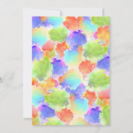 Kleurrijk Laten we schilderen Kunst Verjaardagsfee Kaart (Achterkant)