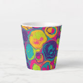 Kleurrijk latte mok (Voorkant)