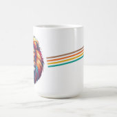 Kleurrijk leeuwengezicht – Levendig Artistiek Koffiemok (Center)