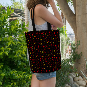Kleurrijk lef tote bag