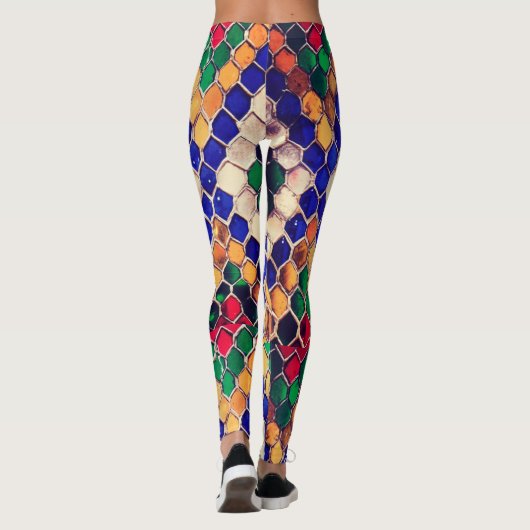 kleurrijk leggings (Achterkant)