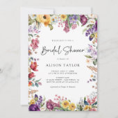 Kleurrijk lente bloemig Vrijgezellenfeest Kaart (Voorkant)