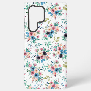 Kleurrijk lentebloemenpatroon samsung galaxy hoesje