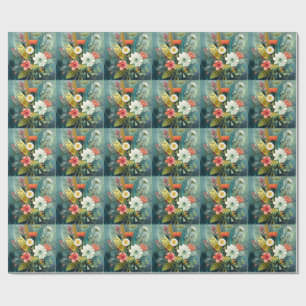 Kleurrijk Lentebouquet Cadeaupapier