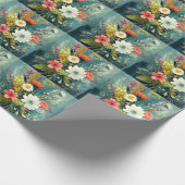 Kleurrijk Lentebouquet Cadeaupapier (Hoek)
