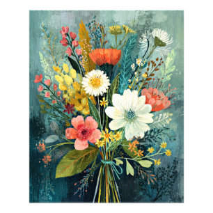 Kleurrijk Lentebouquet Foto Afdruk