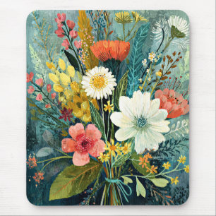 Kleurrijk Lentebouquet Muismat